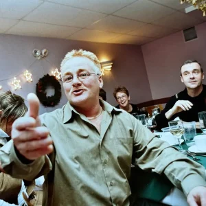 Michel Lasalle et Richard Mireault au célébrations des fêtes 2003