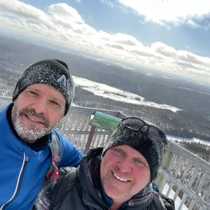 Stéphane Beaucage et Steeve Potvin à Mont-Valin, 2021